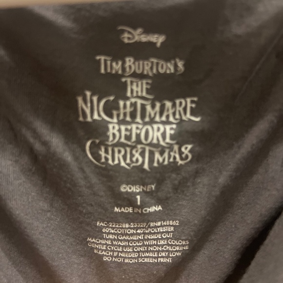 Torrid Disney Nightmare Before Christmas Classic Fit Varsity Long Sleeve Top 1X - Picture 8 of 8